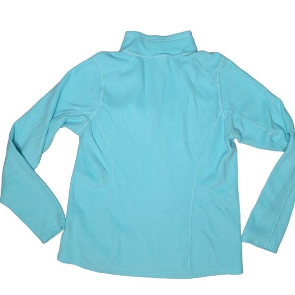 The North Face Women's 1/4 Zip Fleece Pullover Size M Blue sweater sweatshirt - Picture 2 of 7